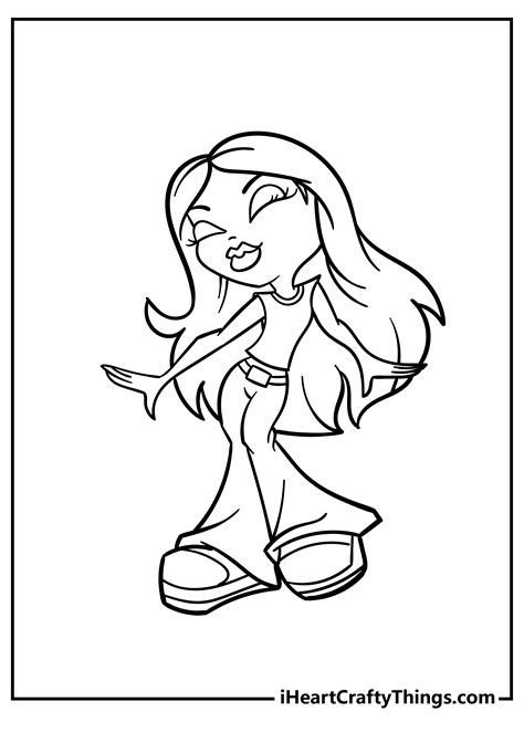 cute bratz coloring pages